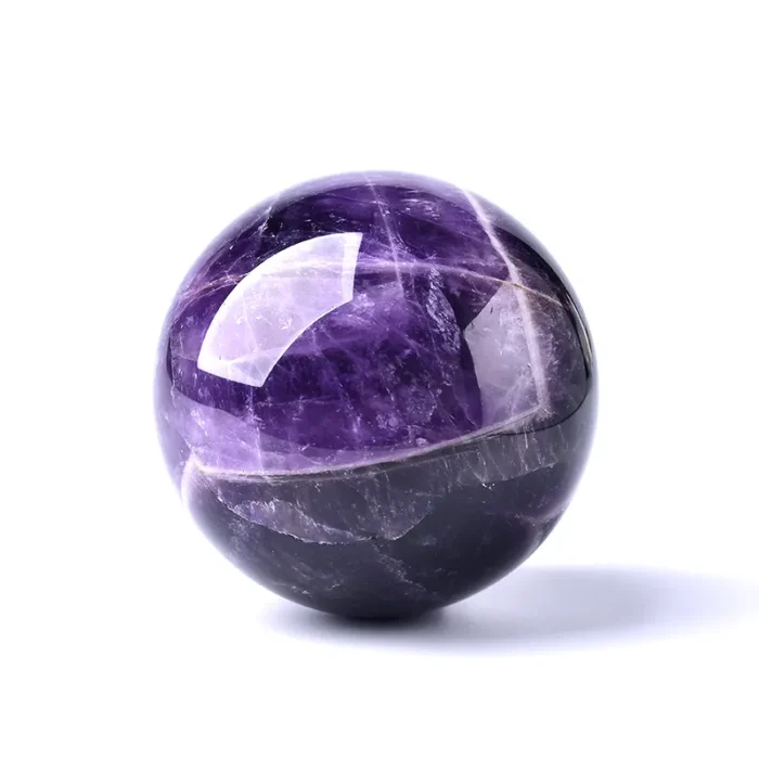 1pc Natural Dream Amethyst Ball Polished Globe Massaging Ball Reiki Healing Stone Home Decoration Exquisite Gifts 5.webp