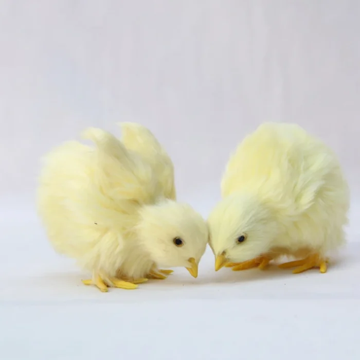 1pc Realistic Simulation Chick Toy Plush Chick Ornament For Kids Easter Gifts Chicken Model Miniature Home 2.webp