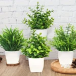 1pcs Artificial Potted Plant Scene Desktop Home Office Shelf Decor Tabletop Landscape Bonsai Wedding Room Party.webp