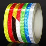 1cmx8m Bike Stickers Reflective Tape Fluorescent Mtb Bicycle Strips Cycling Tapes For Bicycle Helmet Motorcycle Scooter 4.webp