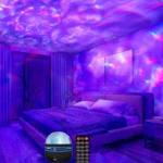 1pc Star Projector Galaxy Projector Water Ocean Wave Projector For Bedroom Night Light Room Decor With 2