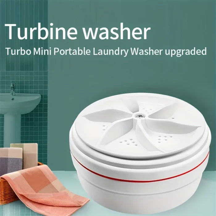 1pc Turbocharged Portable Mini Washing Machine Dormitory Lazy Person Washing Socks And Underwear Cleaning Usb Washing.webp