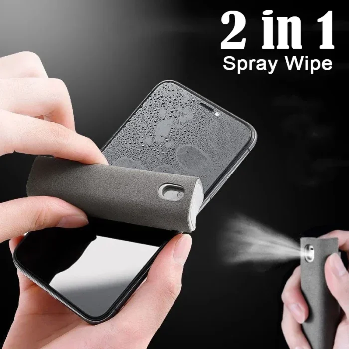 2 In 1 Phone Screen Spray Bottle Portable Tablet Mobile Pc Screen Cleaner With Microfiber Cloth 1.webp