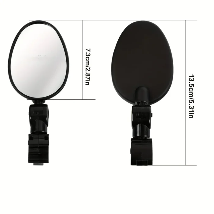 2 Pieces Bike Mirror 360 Degree Adjustable Rotatable Handlebar Mirror Wide Angle Bicycle Mirror Cycling Rear 3.webp