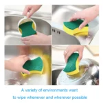 20 30pcs Dishwashing Sponge Kitchen Nano Emery Magic Clean Rub Pot Rust Focal Stains Sponge Removing 5