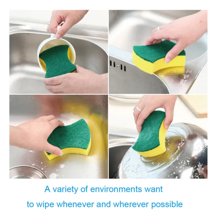 20 30pcs Dishwashing Sponge Kitchen Nano Emery Magic Clean Rub Pot Rust Focal Stains Sponge Removing 5