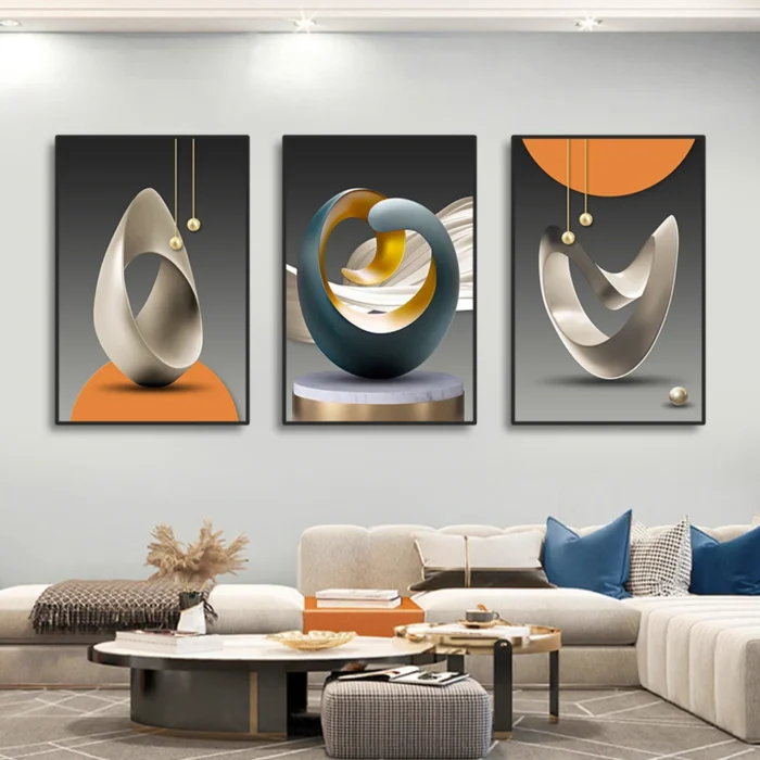 3pcs Modern Geometric Wall Art Canvas Prints Luxury Abstract Artwork Paintings For Modern Living Room Bedroom 4.webp