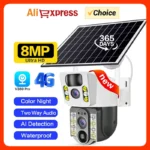 4g Sim Card Solar Camera Ip Wireless Solar Cctv Wifi 360 4k Dual Lens 8mp Hd.webp