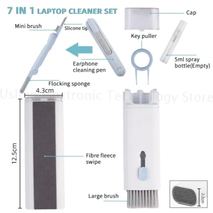 7 In 1 Computer Keyboard Cleaner Brush Kit Earphone Cleaning Pen For Headset Ipad Phone Cleaning 1.webp