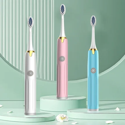 Adult Electric Toothbrush Soft Bristles Ipx7 Waterproof Replaceable Brush Head Send 3 Brush Head Without Battery.webp