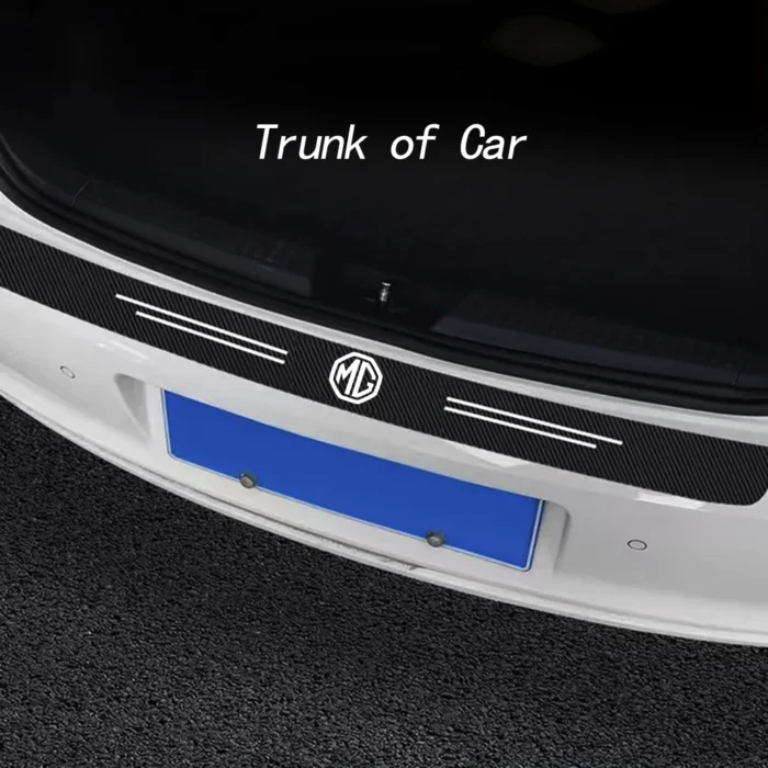 Auto Door Sill Carbon Fiber Car Sticker Protector Strip Tailgate Waterproof Protect Film For Mg Hs 4.webp