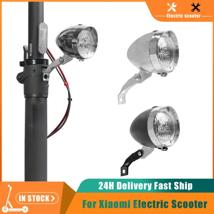 Bicycle Light Retro Classic Bike Headlight Electric Scooter For Xiaomi M365 Pro 1s Retro Head Light.webp