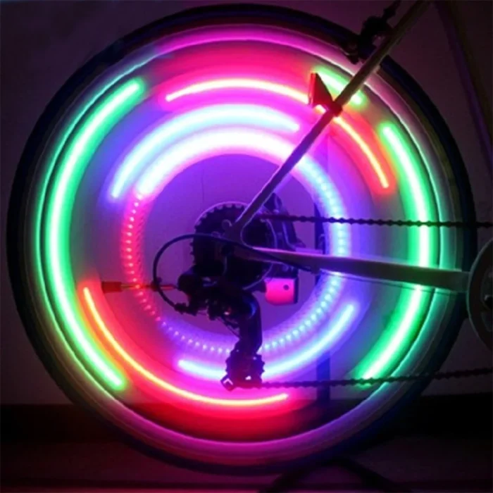 Bicycle Wheel Spoke Light Mini Led Neon Bike Spoke Light 3 Lighting Mode Safety Warning Light 1.webp