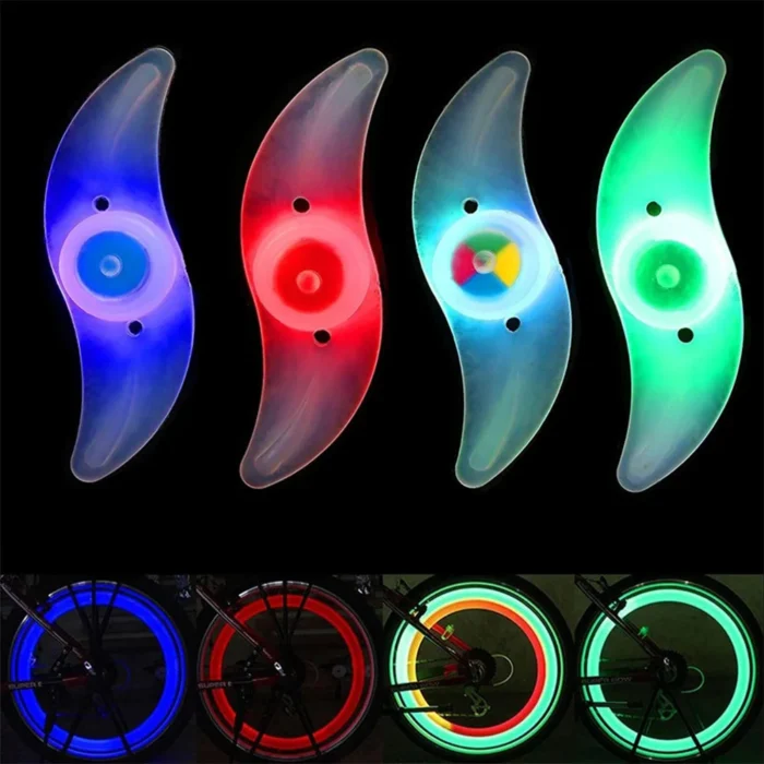 Bicycle Wheel Spoke Light Mini Led Neon Bike Spoke Light 3 Lighting Mode Safety Warning Light.webp