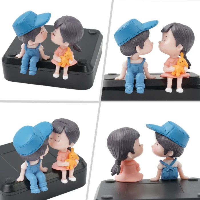 Car Accessories Cute Cartoon Couples Action Figure Figurines Balloon Ornament Auto Interior Dashboard For Girls Gifts 4.webp