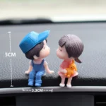 Car Accessories Cute Cartoon Couples Action Figure Figurines Balloon Ornament Auto Interior Dashboard For Girls Gifts 5.webp