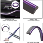 Car Decorative Moulding Line 5m Car Styling Trim Strip Flexible Automobile Door Center Console Interior Car 2.webp