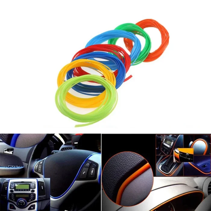 Car Decorative Moulding Line 5m Car Styling Trim Strip Flexible Automobile Door Center Console Interior Car.webp