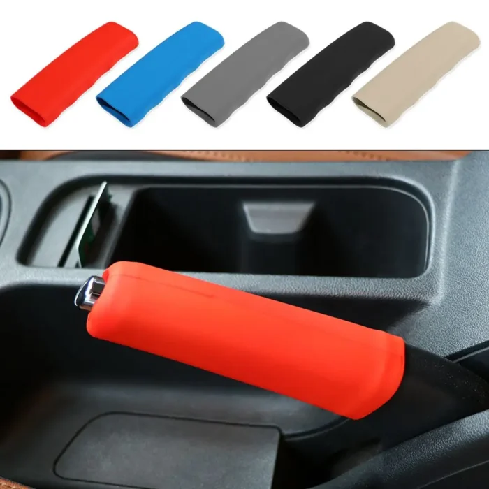 Car Handbrake Grip Covers Universal Wavy Silicone Handbrake Covers Sleeve Silicone Gel Anti Slip Parking Hand.webp