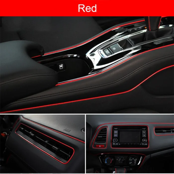 Car Interior Trim Strips Flexible Strips 5m Interior Auto Mouldings Trim Door Edgein Car Styling Strip 2.webp