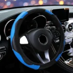 Car Steering Wheel Cover Breathable Anti Slip Pu Leather Steering Covers Suitable 37 38cm Auto Decoration 2.webp