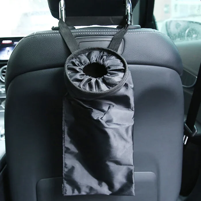 Car Trash Can Garbage Bag Portable Non Woven Seat Back Storage Bag Leak Proof Box Organizer.webp