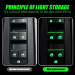 Car Window Lift Luminous Switch Button Sticker Door And Window Lift Night Safety Switch Decoration Colorful 3.webp