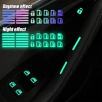 Car Window Lift Luminous Switch Button Sticker Door And Window Lift Night Safety Switch Decoration Colorful 4.webp