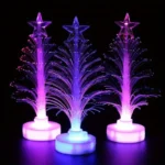 Colorful Fiber Optic Lamp Christmas Tree Mini Flash Led Christmas Tree Night Light Home Party Decorations.webp