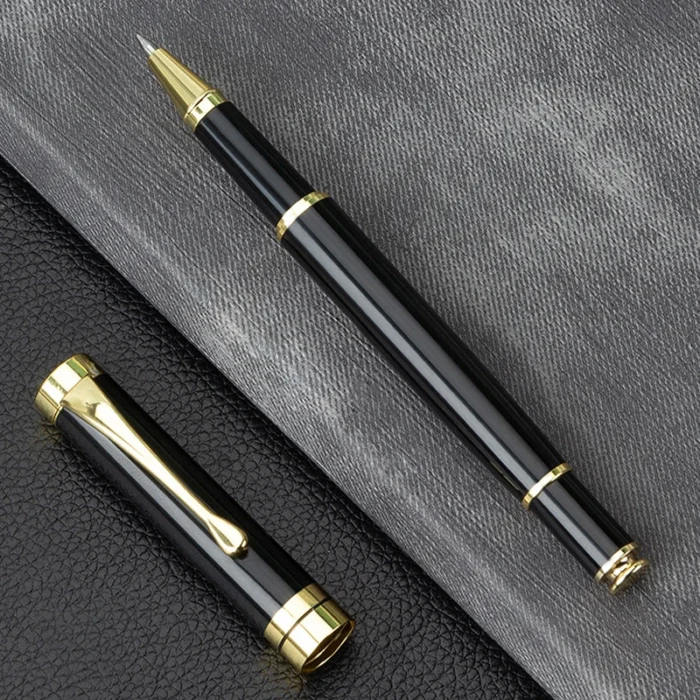 Customize Gold Color Text Gel Pens Engraving Metal Pretty School Student Supplies Office Accessories Writing Stationery 2.webp