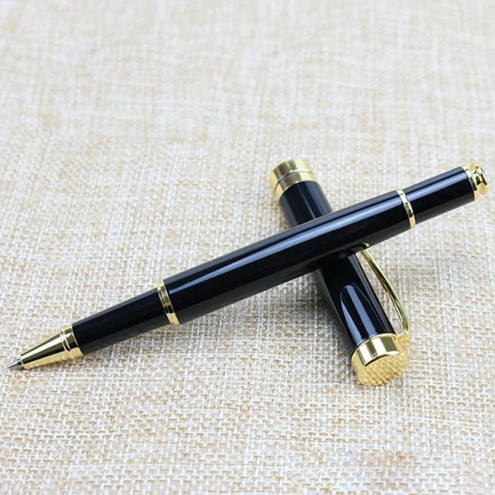 Customize Gold Color Text Gel Pens Engraving Metal Pretty School Student Supplies Office Accessories Writing Stationery 3.webp