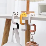 Cute Bag Hook Cartoon Table Side Bag Rack Folding Bag Hook Hanger Handbag Holders Foldable Table.webp