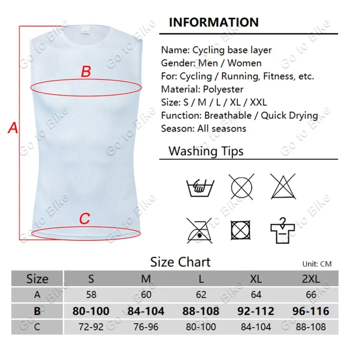 Cycling Base Layer Reflective Underwear White Cycling Jersey Sport Vest Men Undershirt Quick Dry Elastici Vest 5.webp