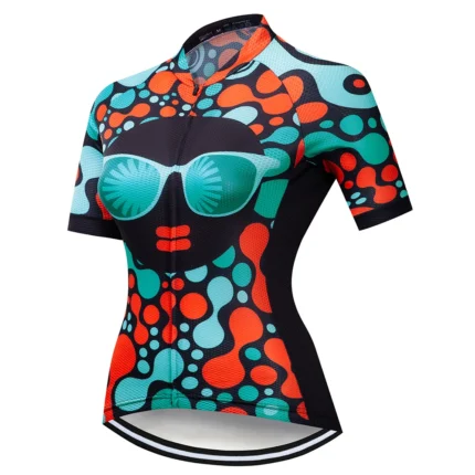 Cycling Clothing 2023 Vendull Women Cycling Jersey Tops Summer Racing Short Sleeve Mtb Bike Jersey Shirt 1.webp