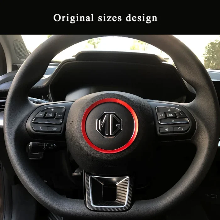 Decorative Ring For Mg Mg5 2021 Steering Wheel Center Cover Styling Shiny Interior Modification Accessories Car 4.webp