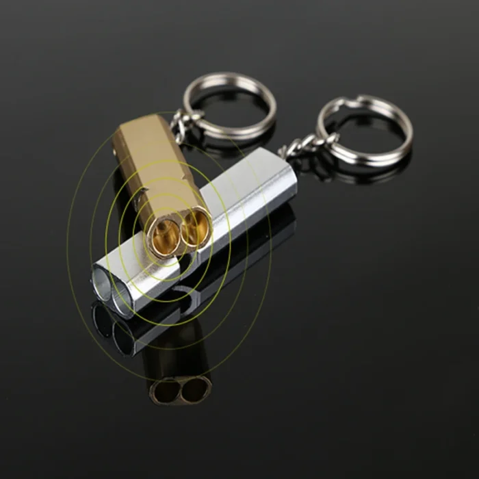 Dual Tube Whistle Survival Outdoor Camping Portable Safety Whistle 150 Db Whistles Pipe Sos Keychain Multi 1.webp