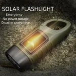 Emergency Hand Crank Dynamo Solar Flashlight Rechargeable Led Light Lamp Charging Powerful Torch Safety Survival Accessories.webp