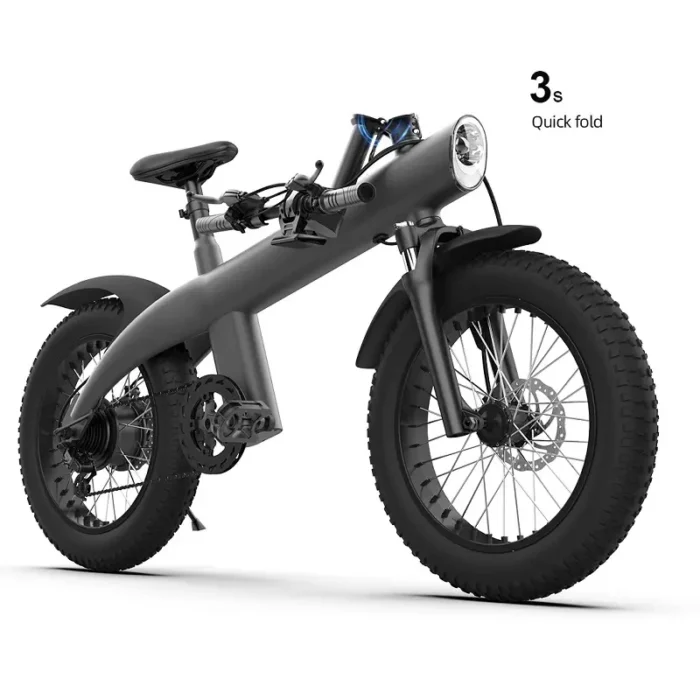 Fat Tire Ebike 20 Inch 7 Speed Mountain Electric Bike 4 Inch Wide Tire Beach Snow 3.webp