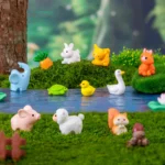 Figurines Miniatures Cute Cat Duck Sheep Animals Micro Landscape Ornaments For Home Decorations Decor Room Desk.webp