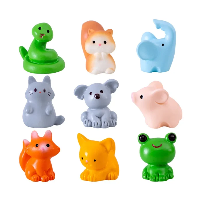 Figurines Miniatures Cute Cat Duck Sheep Animals Micro Landscape Ornaments For Home Decorations Decor Room Desk 2.webp