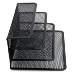 File Holder Organizer Black Mesh Letter Sorter Mail Business Document Tray Desk Office File Tray Organizer 2.webp