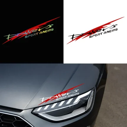 G083 30x5 5cm Racing Development Car Sticker Stylish Power S Racing Development Sports Sticker Car Reflective.webp