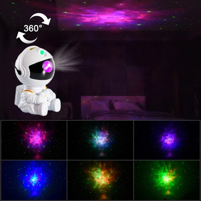 Galaxy Star Astronaut Projector Led Night Light Starry Sky Porjectors Lamp Decoration Bedroom Room Decorative For 1