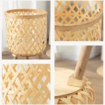 Handmade Bamboo Woven Flower Pot With Stand Plant Flower Display Storage Stand Diy Storage Nursery Pots 5.webp