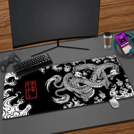 Japanese Dragon Large Gaming Mousepad Xxl Keyboard Gamer Mouse Pad On The Table Speed Desk Mat.webp