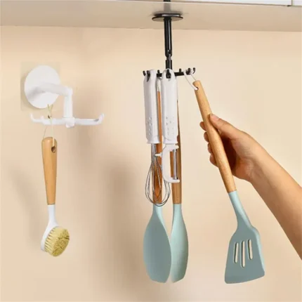 Kitchen Hook Multi Purpose Hooks 360 Degrees Rotated Rotatable Rack Household Spoon Hanger Accessories For Organize.webp