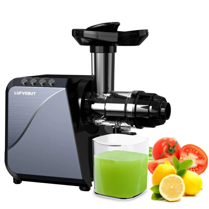 Lufvebut Slow Juicer 250w Cold Press Masticating Extractor High Juice Yield Easy To Use Bpa Free.webp