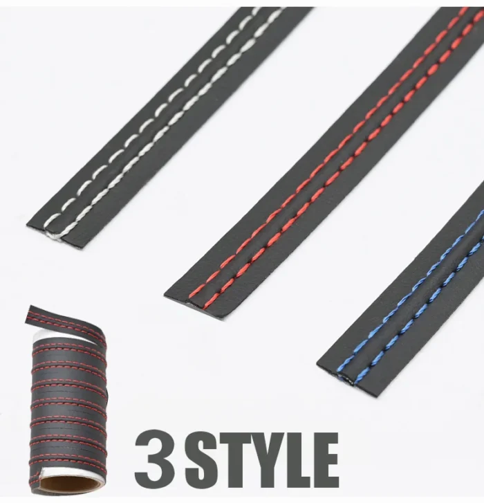 Luxury Car Mouldings Trim Pu Leather Braid Decorative Line Strip For Door Dashboard Sticker Car Interior 5.webp