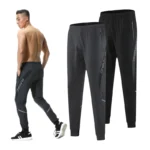 Mens Sport Pant Zipper Pockets Training Bodybuilding Trouser Quick Dry Fitness Running Long Pants Letter Printing 2.webp