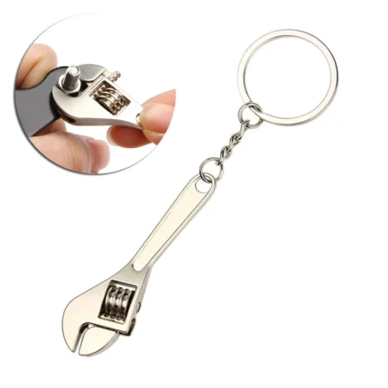 Mini Wrench Keychain Portable Car Metal Adjustable Universal Spanner For Bicycle Motorcycle Car Repairing Tools Men 1.webp